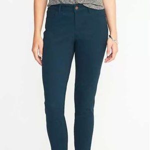 Old Navy Teal/Green Mid-Rise Skinny Jeggings